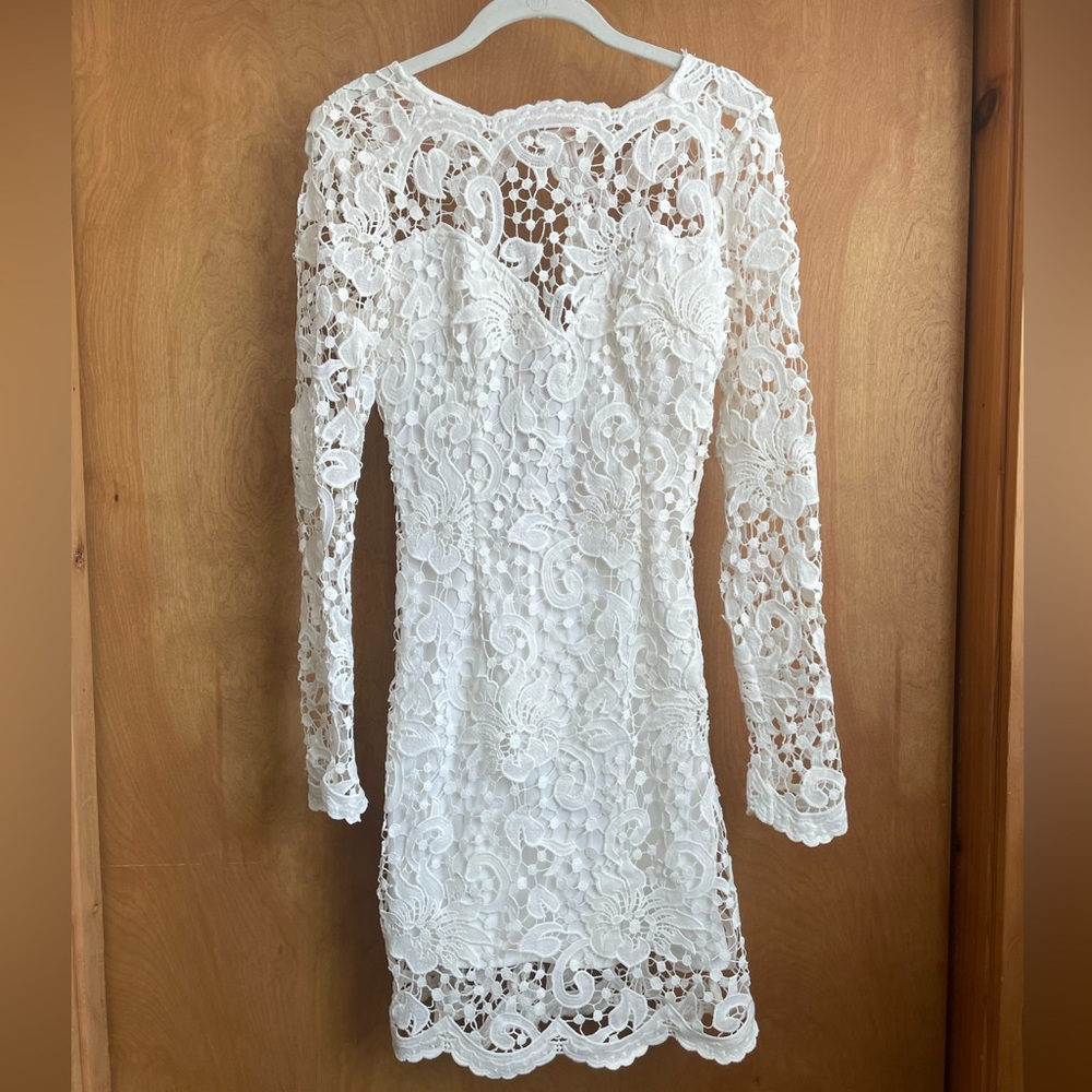 NWOT white lace dress